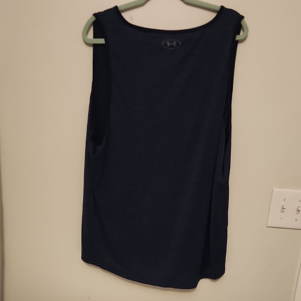 Under Armour Men's Dark Blue Tank Top - Picture 3 of 4